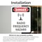 Signmission Radiation & Laser Sign, 10 in H x 7 in W, Vinyl Decal, Rectangle OS-2PACK-DS-D-710-V-1686 - alternate 5